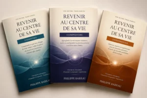 Le triptyque Revenir au centre de sa vie de Philippe Barrau : L’Essentiel, Comprendre et Expérimenter.