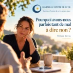 Illustration de l’article « Pourquoi avons-nous parfois tant de mal à dire non ? » de Philippe Barrau, série Revenir au centre de sa vie.